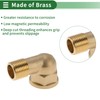 HEROFFIX Brass Pipe Fittings 3/4" Female x 1/2" Male Internal