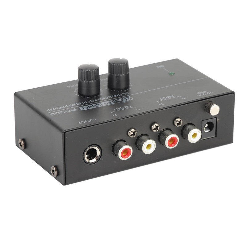 Phono Preamp, RIAA Equalization 100‑240V Ultra Low Noise 1/4 (US