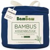 2 x Blue Cushion Covers, Pillowcases 80 x 80 cm,