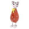 Christmas Concepts® 21cm (8'') Standing Metal Cat With Bow Sculpture