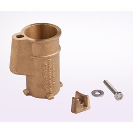 2 Pack Brass Pool Ladder Anchor 4-Inch | In-Ground Swimming Pool Rail Anchor & Stair Rail Support | Heavy Duty Replacement Pool Ladder Anchor Parts | Easy Install Brass Pool Rail Fitting