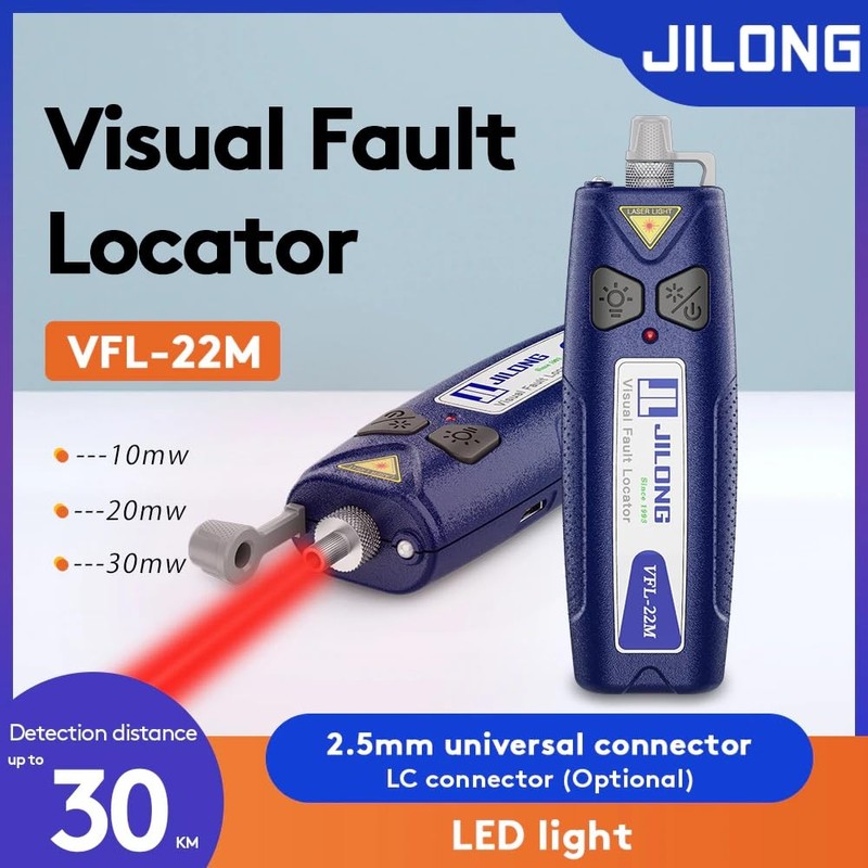 30 KM JILONG VFL-22M Mini Pocket Visual Fault Locator, Fiber