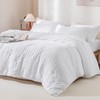 AveLom White Comforter Queen Size Set with Sheets - 7