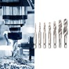 7Pcs Tap Set 1/4 Hex Shank Metric Drilling and Tapping