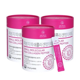 Hureum 휴럼 저분자피쉬콜라겐펩타이드 180포(2g x 60포 x 3박스) Hurram Low Molecular Fish Collagen Peptide 180 Packs (2g x 60 Packs x 3 Boxes)