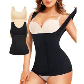 Gotoly Women's Waist Cincher Tummy Control Shapewear Compression Vest Invisible Body Shaper
