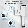 4-in-1 PTFE Adapter for X1/P1 Series, 3D Printer Multi-Color and
