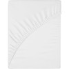 CONCEPT HOME Fitted Sheet King, White - Pocket/Box Size10 inch