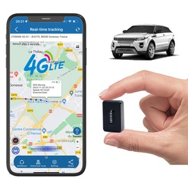 TKMARS 4G Mini Rasreador GPS para Carro con Magnetico, Mini GPS con Micrófono Oculto en Tiempo Real a Través de SMS/App/Web,Alarma Anti-Robo, Límite de Velocidad y Geofence Sin Suscripción. TK913
