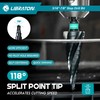 LIBRATON Four Spiral Flute Step Drill Bit, M35 Cobalt Unibit