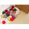 DAHI 20 x Colourful Felt Balls Wool Felt Beads Felt