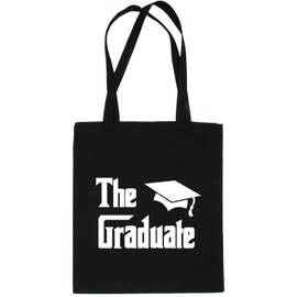 Print4U The Graduate Graduation Present Shopping Tote Bag Ladies Gift Black