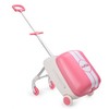 Joytravel Kids Ride-on Luggage, Carry on Luggage with Trolley+Suitcase Design,