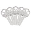 KW1 Blank Key Blanks, Pack of 100 Uncut Blank Keys