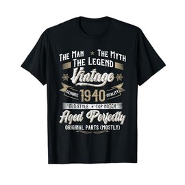 85th Birthday Gift Vintage 1940 Men Funny 85 Years Old 1940 T-Shirt