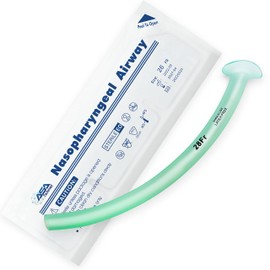 ASA TECHMED Nasal Airway Kit 28FR Medical Nasopharyngeal Management Trauma Airways - First Aid Emergency Rescue Latex Free Respiration Tubes 20 Pcs Box