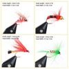 100pcs Fly Fishing Flies Kit Dry Wet Fly Fishing Flies