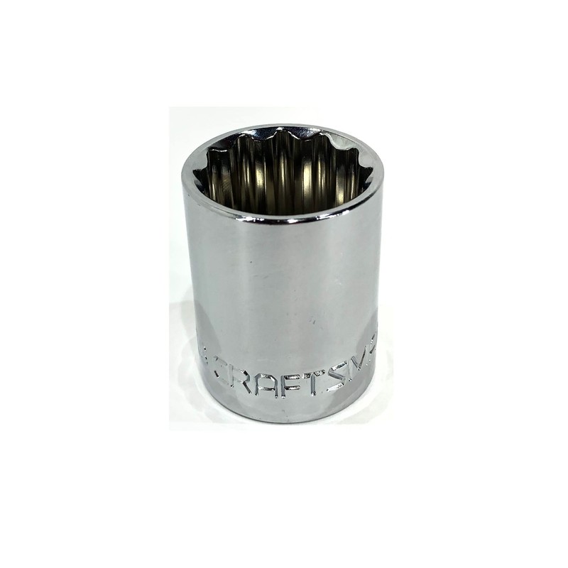 11/16" SAE/Standard 1/2" Drive 12 Point Socket - 47507 (Bulk