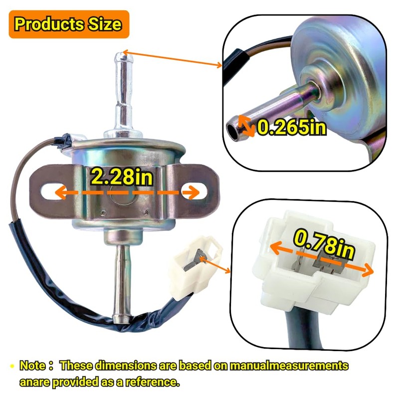 1G642-52030 12V Fuel Pump for Kubota Engine D722 D905 D1005