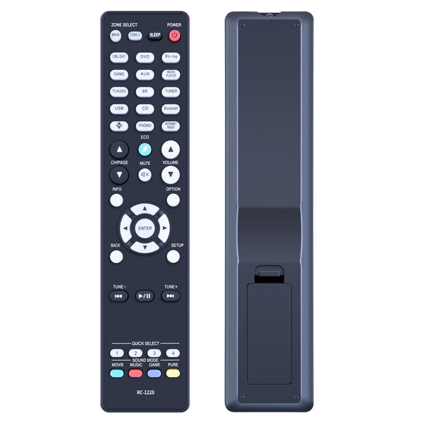TCNOUMT RC-1228 Remote Control fit for Denon AV Receiver AVR-X3500H