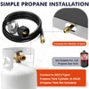Llamaviva 2 Burner Propane Gas Cooktop, Portable Tempered Glass Double