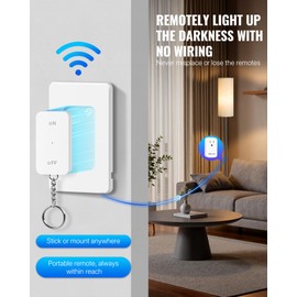 Remote Control Outlet, WILAWELS Remote Switch Outlet with Magnetic Base, Wireless On Off Outlet Switch for Light, Lamp, Fan, Appliance, 100ft RF Range, 15A/1875W, Pre-Programmed, FCC Listed W10RC1106