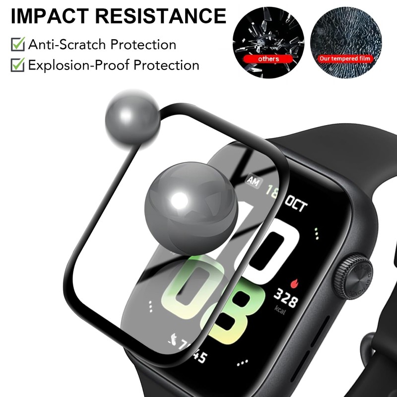 USDILU 4 Pack Mica para Smartwatch Honor Watch 5, Soft