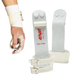 Reisport Protec Ring Gymnastics Grips for Men - Triple Strength Leather Hand Grips for Gymnastics Rings - Gymnastics Equipment & Accessories for Advanced Gymnasts