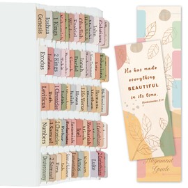 Earth Tone Bible Tabs for Old and New Testament, Catholic Bible Tabs, 100 Pcs Study Bible Index Tabs, Laminated & Tear-Resistant for Women/Men/Boys/Girls, Bible Journaling Supplies, Christian Gift