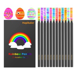 Hapikalor School Supplies for Teachers, 12 Color Rainbow Pencils Colored Pencils for Kid, Drawing School Supplies Fun Art Teen Girl Gifts Trendy Stuff, Art Supplies Stocking Stuffers for Kids