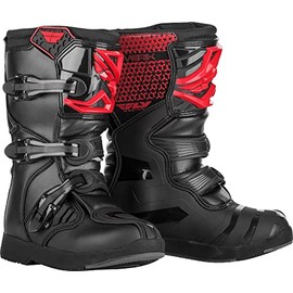 Fly Racing Maverick MX Youth and Mini Boots (Red/Black, 4)