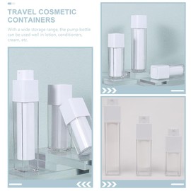 3pcs Portable Lotion Bottle Empty Lotion Container Travel Pump Bottle Lotion Sub Package Container Vacuum Pump Bigger Glass Airless Lotion Bottle Cosmetics Bottle Lotion Dispenser