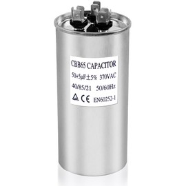 Upgrade 3313107.018 RV Air Conditioner Motor Capacitor 50/5 MFD Compatible with Dometic 50/5 MFD 50+5 uF ±6% 370/440V AC Capacitor Service Kit, Compatible with Heat Pump Air Conditioner or AC Motor