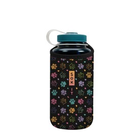 Sok It Botl Sok Water Bottle Sleeve Insulated Neoprene Cover (Furry Footprints, Fits 32oz Nalgene)