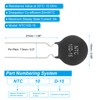 PATIKIL NTC Thermistors Resistors 10 Pieces 10 Ohm NTC10D-15 Highly