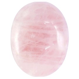 Crocon 50mm Rose Quartz Large Oval Palm Stone 900+ Carats Pocket Massage Worry Stones for Natural Body Chakra Balancing Reiki Healing Stones Massage Spa Energy Crystals