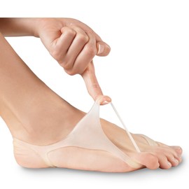SOLES Gel Bunion Kissen und Zehen Separator mit Schiene - Big Toe Haarglätter Hilfen entlasten Fußschmerz - hypoallergenem Silikon - Einheitsgroße