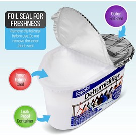 ALBERT AUSTIN Damp Trap Dehumidifier, Dehumidifying Crystals, Dehumidifier for Car, Wardrobe, Interior Dehumidifiers