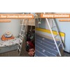 RV Bunk Bed Ladder One-Piece Steel, 50"/55"/60"/66"/72'' Bunk Bed Ladder