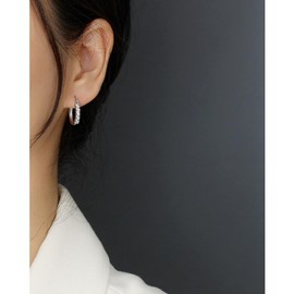 Sterling Silver Hoop Earrings 1 Pair Silver Hoop Earrings for Women Silver Hoops Hypoallergenic Small Silver Hoop Earrings for Women Girls 16mm