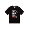 ThePyjamaFactory Boys Short Gamer Pyjamas 9 to 15 Years Black
