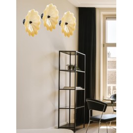 Dale Tiffany AW23014-D12 Candice Hand Blown Art Glass Contemporary Wall Decor, Beige, 12-Inch Wide