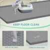 JSXZWOO Cat Litter Mat, Silicone Large Cat Mat for Litter