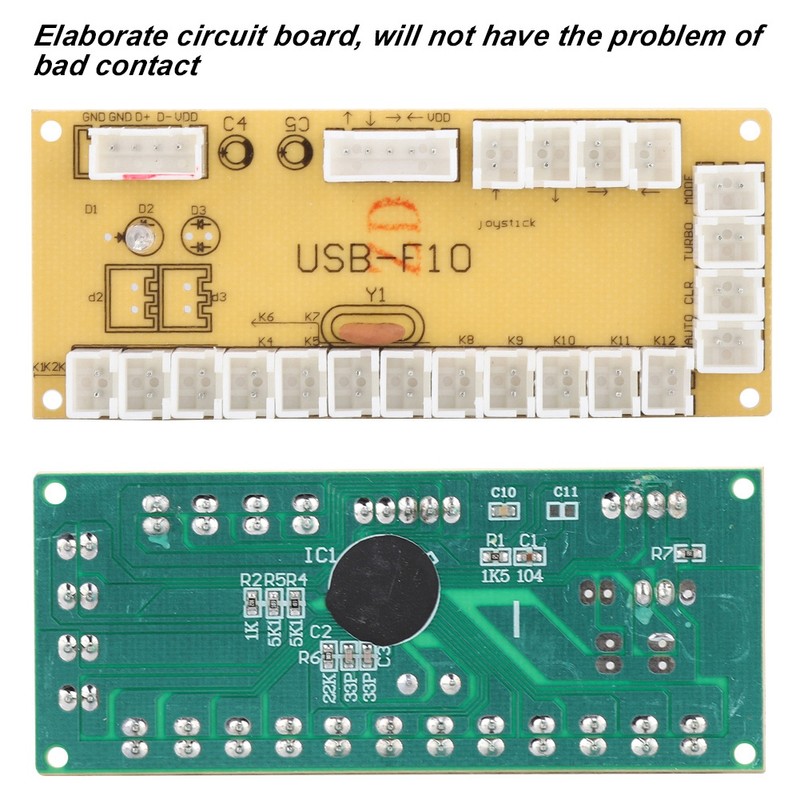 PCE Universal USB-F10 Game Joystick Circuit Board Controller Control Board