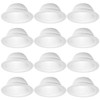 12 Pack - 6" Inch White Baffle Recessed Can Light