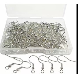 Unbranded LOT of 240pc/120 pairs of 925 Sterling Silver Plated Copper Fish Hook Ear Wires