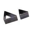 2PCS Triangle Leather Cutter Alloy Steel Hollow Punch Cutter Set