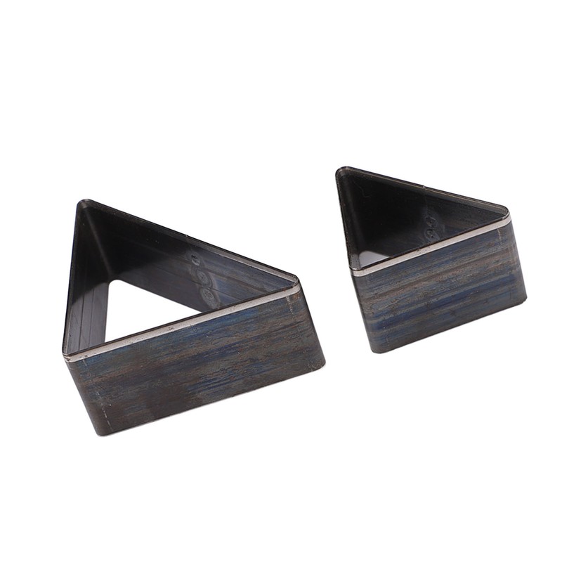 2PCS Triangle Leather Cutter Alloy Steel Hollow Punch Cutter Set