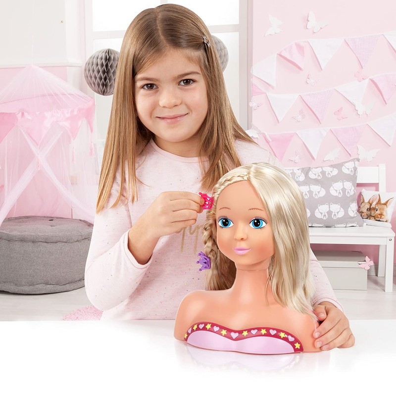 Bayer Design Top Model Hairdressing Head with Makeup Accessories