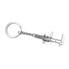 H-Customs Tool Vernier Calliper Fine Caliper Silver Keyring Pendant, silver